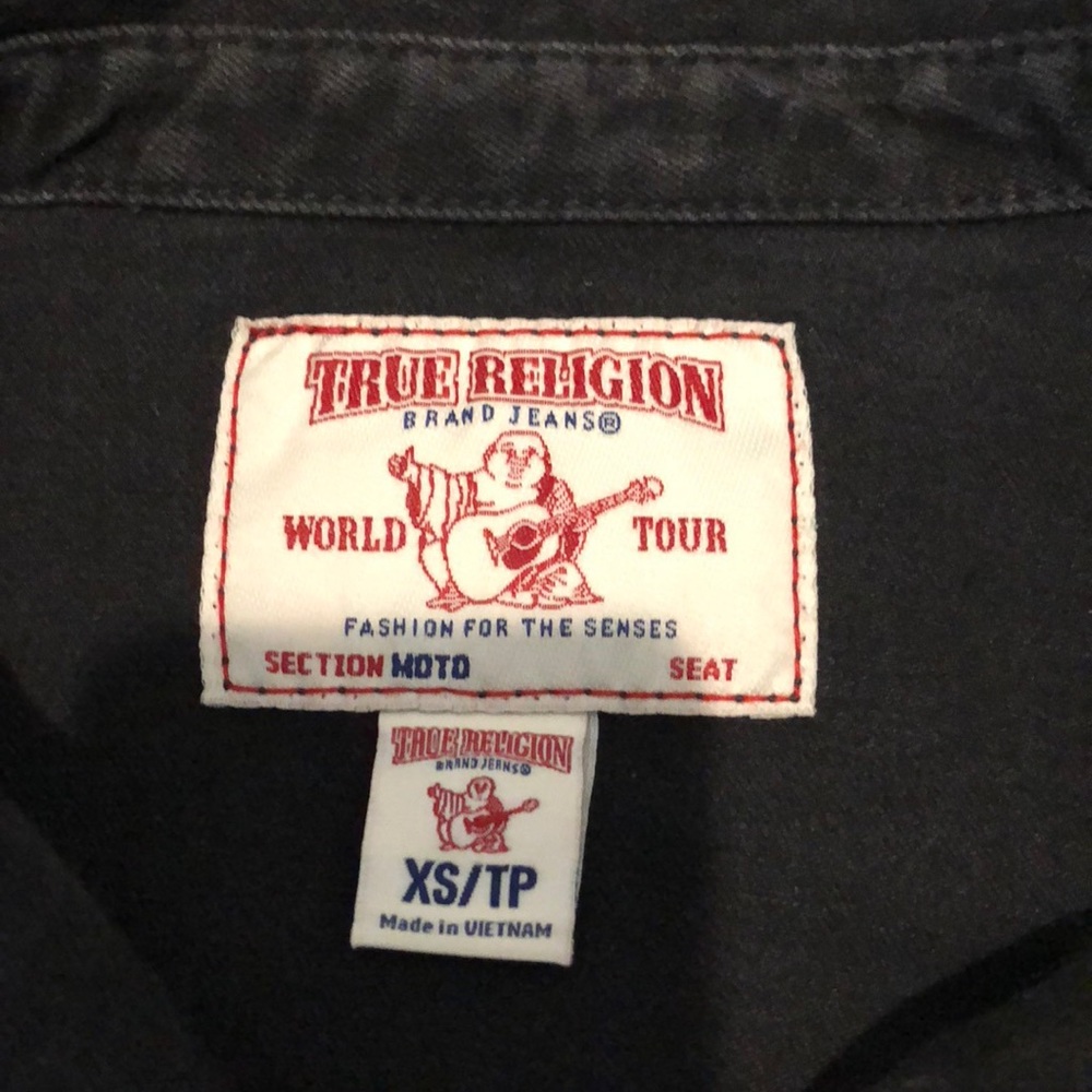 Moto Jean TRUE RELIGION zip Jean jacket⚡️⚡️ - Picture 3 of 4